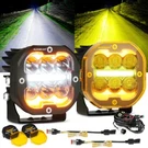Auxbeam 3 Inch 84W Led Combo Pod Off Road Lights With Amber Turn&white Drl. Fixed Price $169.99.