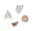 Johnson Hardware 1505PPK3 White Pocket Guide And Bumper Set For Steel Doors. Fixed Price $8.60.