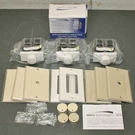 (3) Speco Technologies Volume Control IMP80D, Dial Knob & Plate, White, Almond. Fixed Price $79.95.