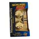 Schlage Maximum Security Safety Deadbolt Bright Brass The Best Grade 2 Door Lock. Fixed Price $45.99.