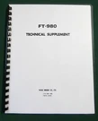 Yaesu FT-980 Technical Supplement: W/ 11"X17" Foldouts & Protective Covers!. Fixed Price $35.00.