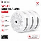 X-sense Smart Wifi Smoke Alarm Home/office Replaceable Battery XS01-WX (3 Pack). Fixed Price $59.99.