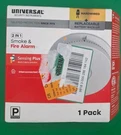 Universal Security Instruments 2 Smoke &fire Alarm Replable Batteries 1PACK. Fixed Price $10.00.