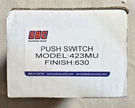 Security Door Controls Push Switch Model 423MU Finish 630. Fixed Price $49.99.
