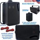 200W 3-WAY Sound Audio Speaker System Pair Indoor Outdoor Wall Mount Home Boat. Fixed Price $59.90.