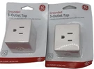 Ge Outlet Wall Tap Adapter Spaced Prong Power Splitter White 2-PACK 58368. Fixed Price $15.47.