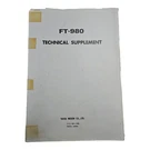 Yaesu FT-980 Technical Supplement Book Foldouts. Fixed Price $17.26.